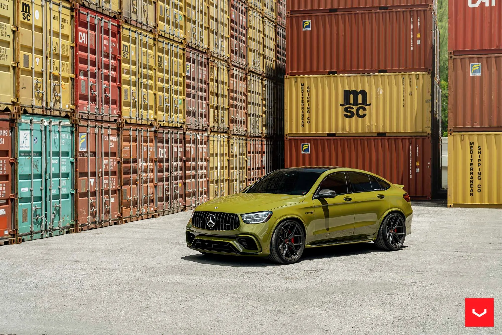Mercedes GLC63s - Vossen HF-5 Gloss Black