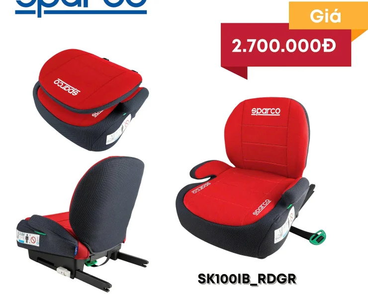Sparco SK100IB RED - Ghe tre em
