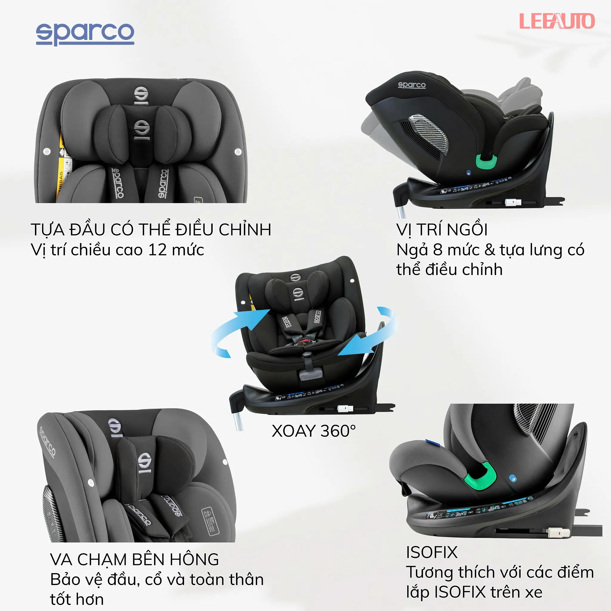 Sparco SK7000I BK:RD Ghe tre em
