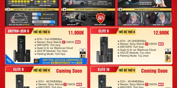 Camera hành trình Black Vue khuyến mãi Tháng 01/2026