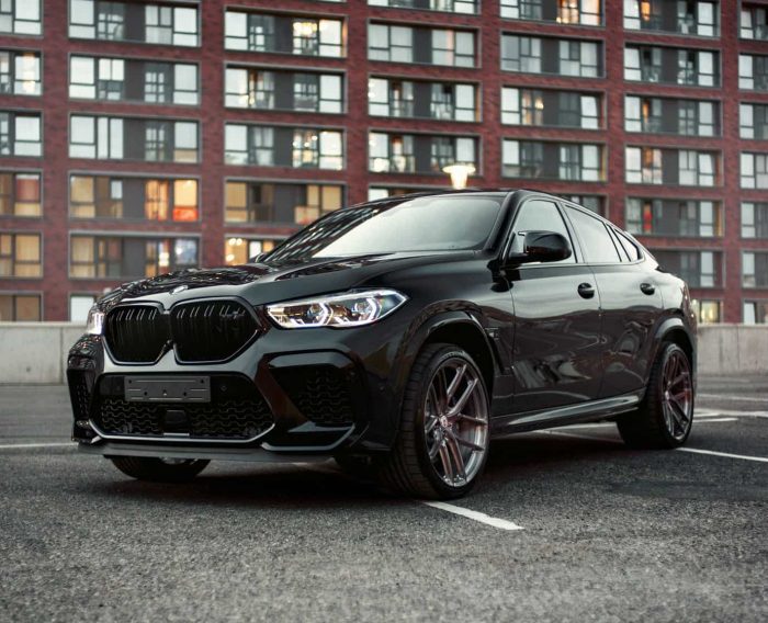 BMW X5M Coupe with HRE P101SC in Brushed Dark Clear