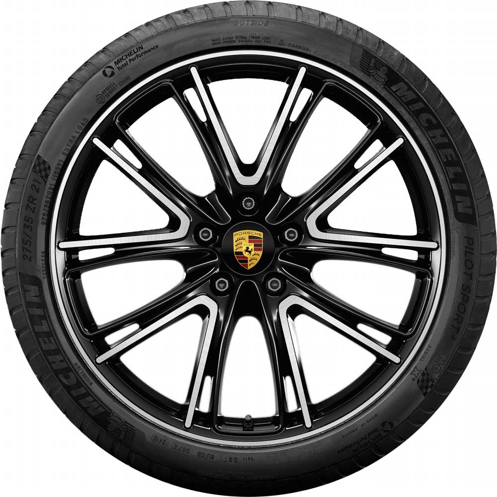 21 Porsche Panamera Exclusive Design wheels in 041 Black