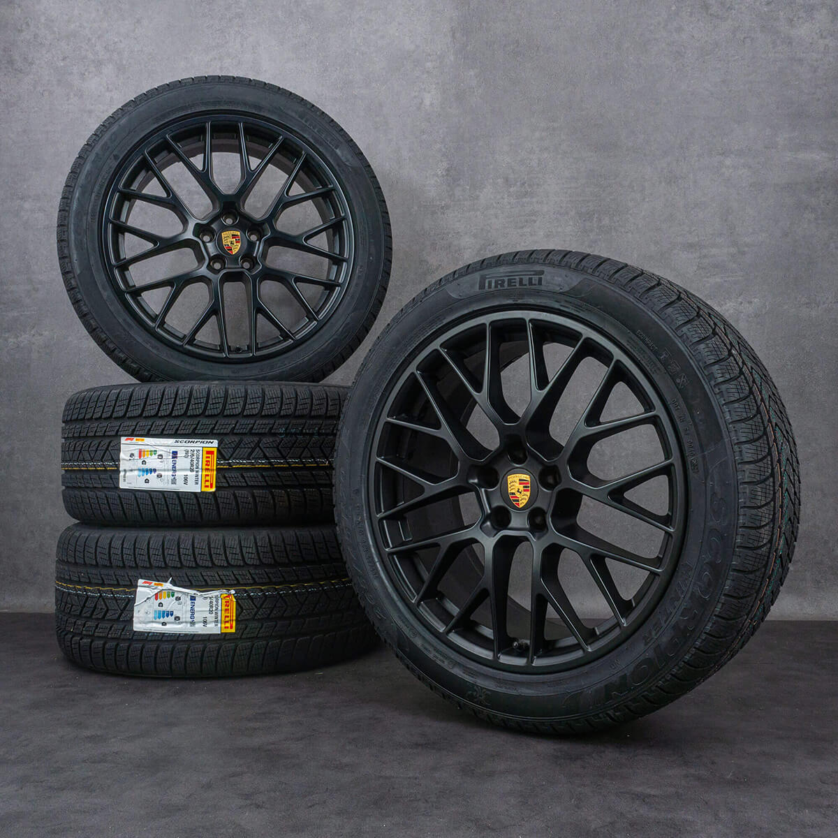 Porsche Macan 20-inch RS Spyder Design wheel in Satin Black