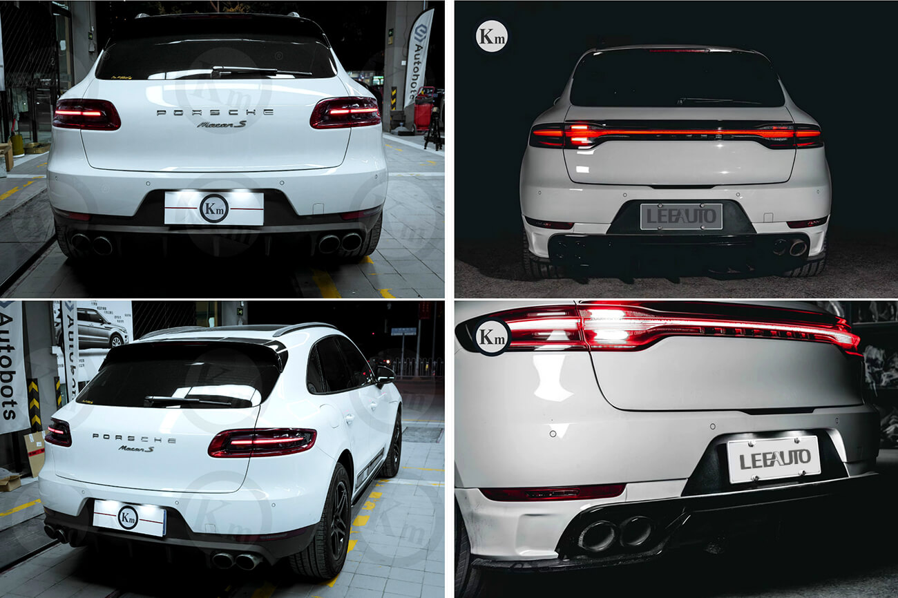 Trước và sau nâng cấp đèn sau Porsche Macan 2013-2023