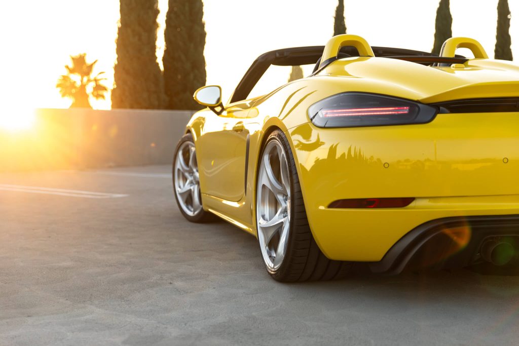 Porsche 718 Spyder with HRE 522M in Brushed Clear